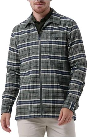 Dstrezzed Heren Zipped Overshirt Fancy Tartan - Heren - Casual Overhemden - Veelkleurig - S - Katoen - Overhemden