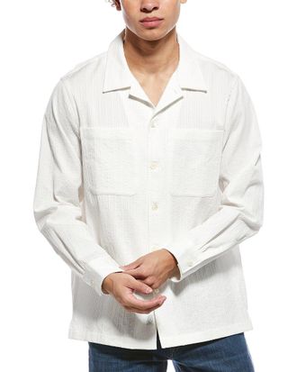 Todd Snyder Todd Snyder Textured Stripe Overshirt