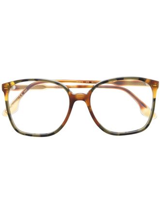 Victoria Beckham VB2108 bril met vierkant montuur - Beige