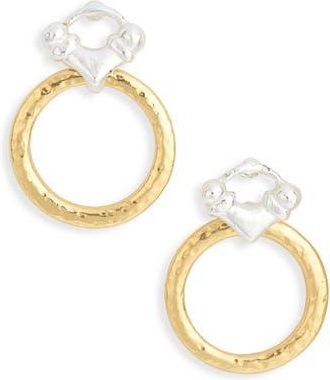 Karine Sultan Mixed Metal Ring Drop Earrings in Mixed Metals at Nordstrom Rack