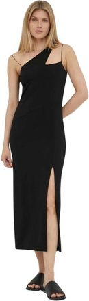 Bruuns Bazaar Mandevilla Taola Jurk - Dames - Feestkleedjes - Zwart - S - Leer - Kleedjes