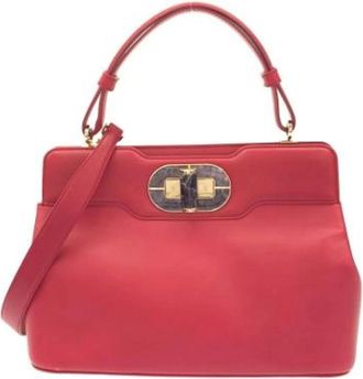 Bulgari Pre-owned Handbags, female, Red, Size: ONE SIZE Pre-owned Vintage Handbag