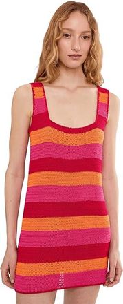 Show me your Mumu Day Tip Dress Womens Dress Oasis Stripe : 2XL, Acrylic/Cotton/Crochet