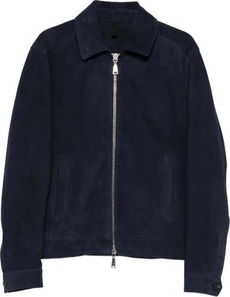 Tagliatore Heren, Jassen, Blauw, Maat: 2XL Leer