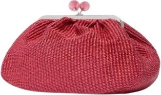 Max Mara Tassen, Dames, Roze, ONE Size, Leer, Weekend Tas