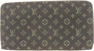 Louis Vuitton Pre-owned Wallets, female, Brown, Size: ONE SIZE Pre-owned Linen Wallet