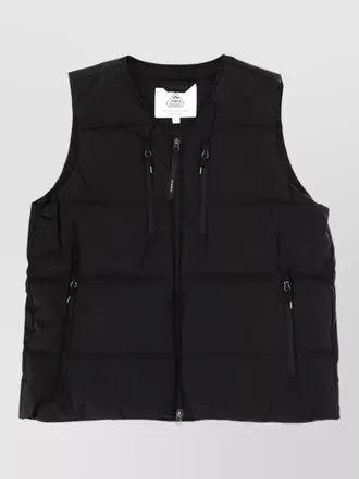 Pyrenex solace vest multiple pockets quilted texture