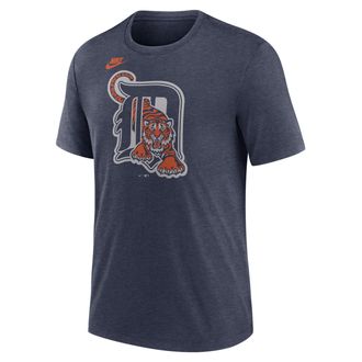 Nike Detroit Tigers Cooperstown Logo Nike Mens MLB T-Shirt in Blue | NJFDEX52D61-70U