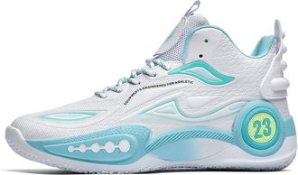 Generic Mens Basketball Shoes with Anti Slip Wear-Resistant Shock-Absorbing Rebound Grip Training, Sports Walking Shoes(White,3.5 UK)