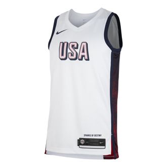 Nike USAB Olympics 24 Limited Home Basketball Jersey White FV5517-100