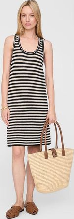 Anine Bing Arie Dress in Black /Ivory Stripe at Nordstrom, Size X-Small