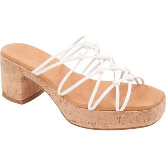 Andr&eacute; Assous Camryn Platform Slide Sandal in White at Nordstrom Rack, Size 11