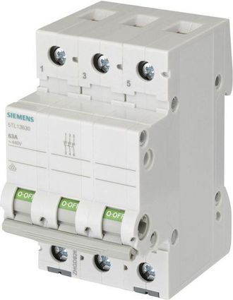 SIEMENS Interruptor Modular Siemens 5tl1391-0 100a 3 Polos