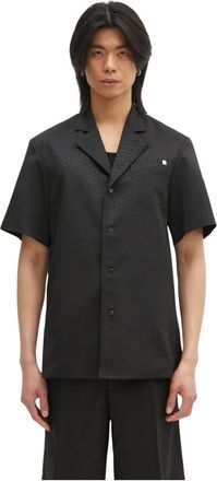 Helmut Lang Short Sleeve Shirts - Heren - Korte mouwen Overhemden - Zwart - XS - Overhemden