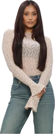 Ibana Dames, Tops, Beige, Maat: XS