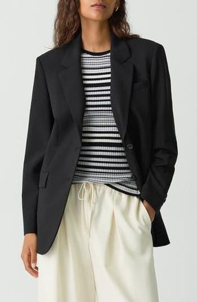 Theory Stretch Wool Blazer in Black at Nordstrom Rack, Size 12