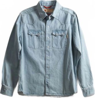 Iron And Resin Mens Turner Long Sleeve Shirt In Bleach