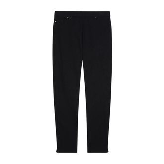 Elena Miro Pantaloni Skinny Power Stretch in Viscosa Ecovero - Dames - Broeken - Zwart - Maat: XL Viscose