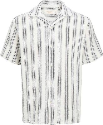 Jack & Jones Jack & Jones Coba Stripe Shirt - White