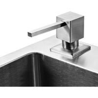 OEM Dispensador De Jab&oacute;n Integrado, Acero Inoxidable Cepillado, Sistema De Recarga F&aacute;cil, Ideal Para La Cocina - Crezuo