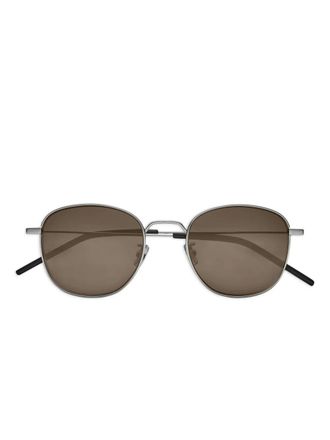 Saint Laurent round-frame sunglasses - Zilver