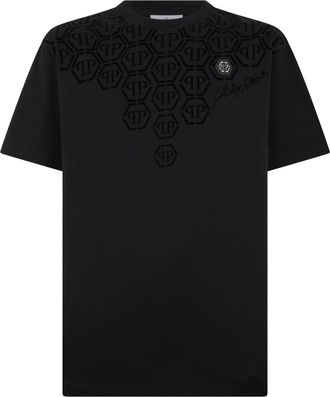 Philipp Plein Round Neck T-Shirt Degrade Monogram Monogram
