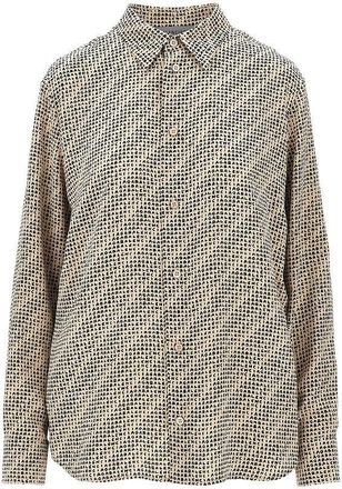 Balenciaga Silk cr&ecirc;pe shirt with Monogram print Woman 38