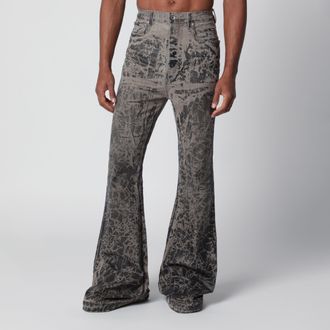 Rick Owens Jeans Concordians Bolan Bootcut a vita alta in denim nero