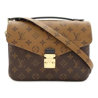 Louis Vuitton Pre-owned Pochette Metis Monogram Reverse 2way Bag - Dames - Pre-owned - Bruin - Maat: ONE Size