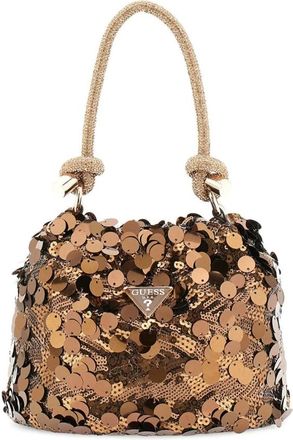 Guess Holiday Shine Mini Handbag - female - Guess - Handbags - Brown - ONE SIZE - Bags