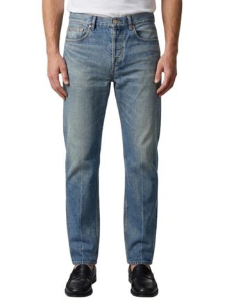 Saint Laurent Blue Tapered Mid Rise Jeans