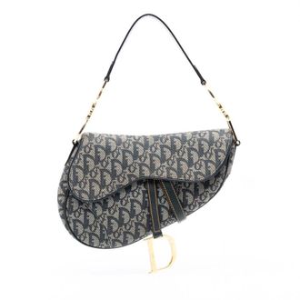 Dior Pre-owned Dior Diorissimo Canvas Saddle Bag Ladies 06RU 1003