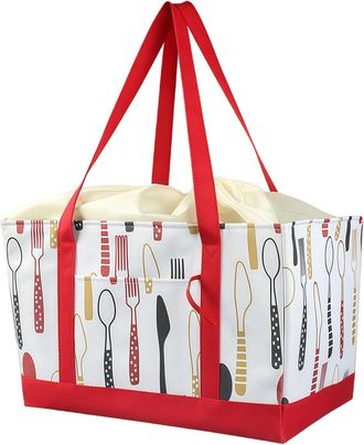 Generic Grocery Shopping Bags, Reusable Design, 42x26x27cm, Market Shopping Tote, Foldable Grocery Bag, Easy To Carry, Ideal For Camping, Picnics, And Fishing