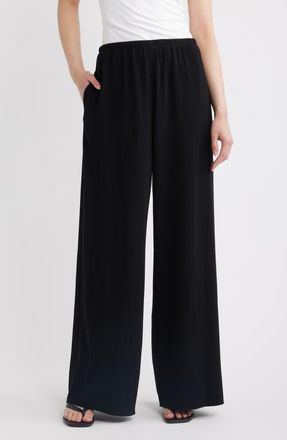 Theory Admiral Pull-On Pants in Black - 001 at Nordstrom, Size Medium
