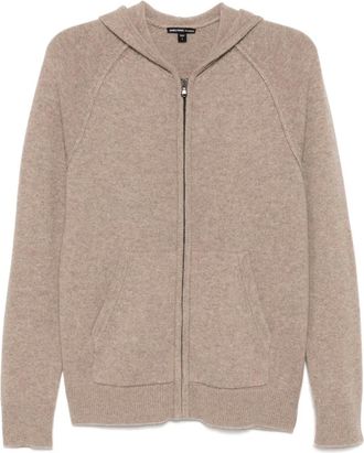 James Perse Felpa in cashmere con cappuccio - Toni neutri