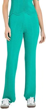 English Factory Wavy Knit Pants in Green at Nordstrom Rack, Size X-Small