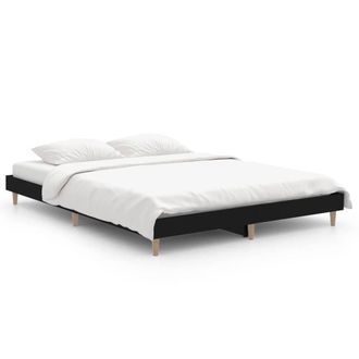 Berkfield Home Bed Frame Black 140x190 cm Engineered Wood