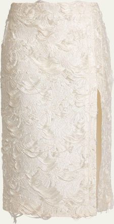 Proenza Schouler Dalma Chrysanthemum Jacquard Skirt