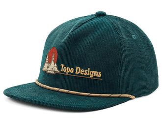 Topo Designs Corduroy Trucker Hat - Oasis Caps Forest, Corduroy/Cotton