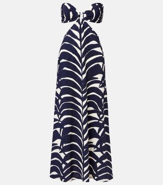 Johanna Ortiz Ocean Layers cutout terry maxi dress