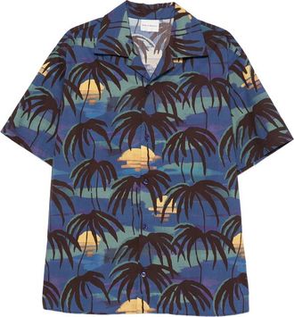 Dr&ocirc;le de Monsieur Palm Button Shirt