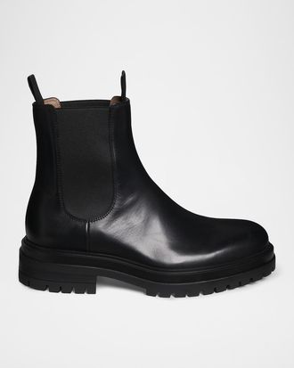 Gianvito Rossi Men & apos;s Chester Leather Chelsea Boots