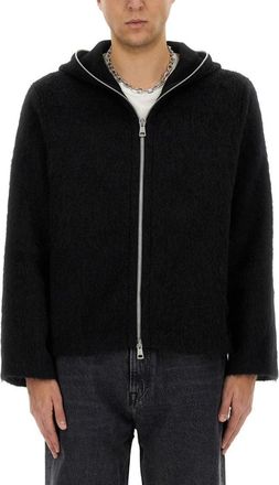 Our Legacy Zip-Front Cardigan With Textured Knit