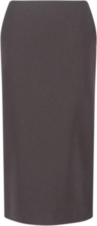 Giorgio Armani Knee-Length Tailored Skirt With Subtle Back Slit