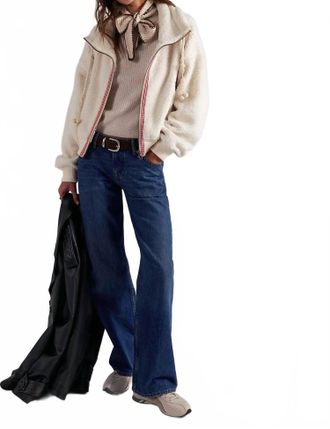 Free People Womens Alpine Sherpa Cardigan In White