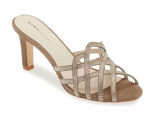 Koko + Palenki Womens Savvy Sandals In Almond Suede