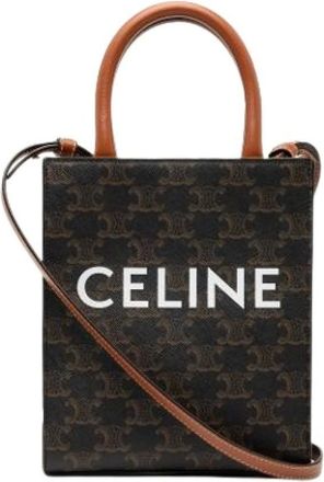 Celine Pre-owned Tote Bags, female, Brown, Size: ONE SIZE Pre-owned Vintage Satchel