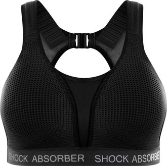 Champion Womens Shock Absorber S06S7 Ultimate Run Bra Padded Sports Bra, Black (Noir Bsv), 38C