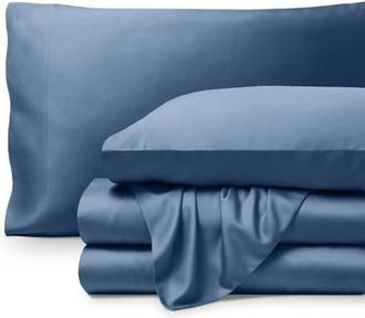 Bare Home Cooling Rayon Sheet Set in Coronet Blue at Nordstrom, Size Queen