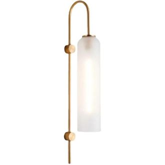 OEM Klok - Aplique 750x100 Mm, 1xe27, Blanco, Hierro + Cristal